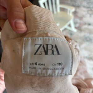Zara Kids Pink denim jacket